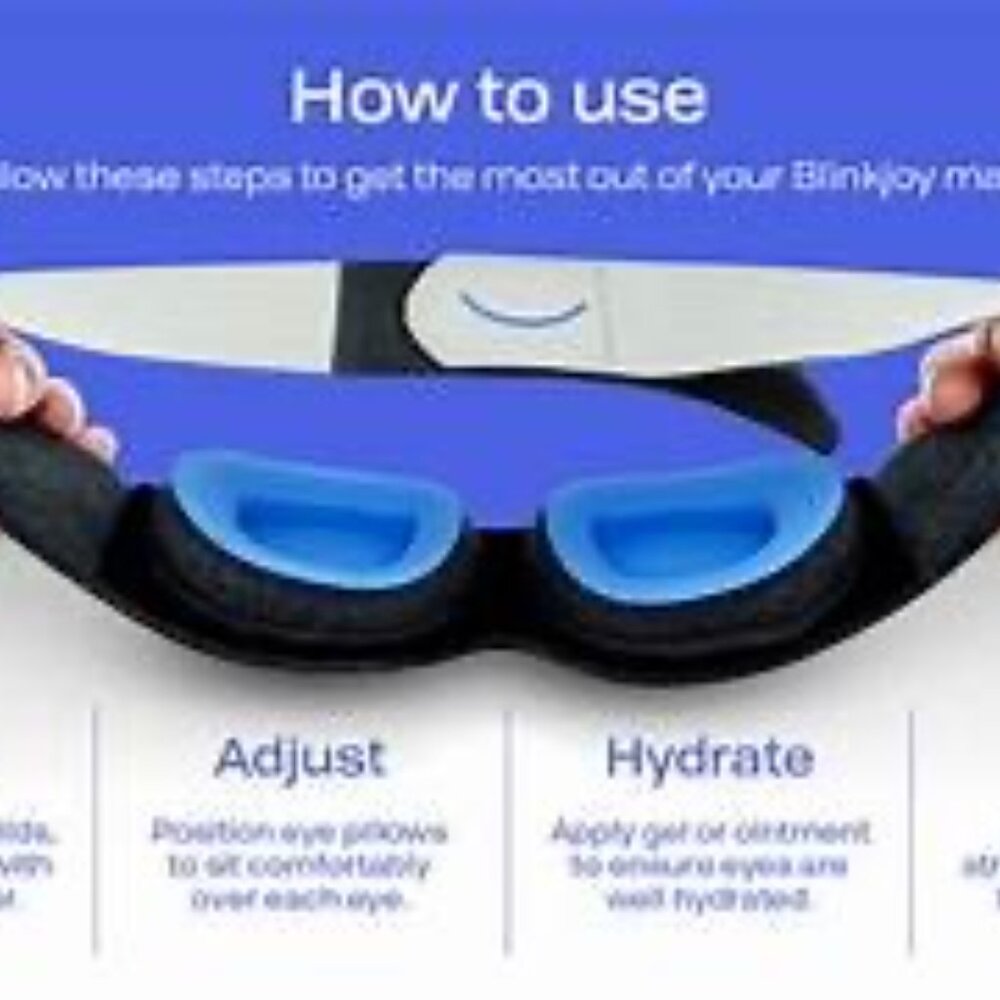 Hydrating Sleep Mask (2ND GEN) for Dry Eye - Optometrist Recommended Blinkjoy - Picture 2 of 10